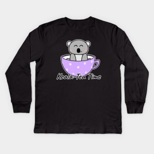 Koala-Tea Time Kids Long Sleeve T-Shirt